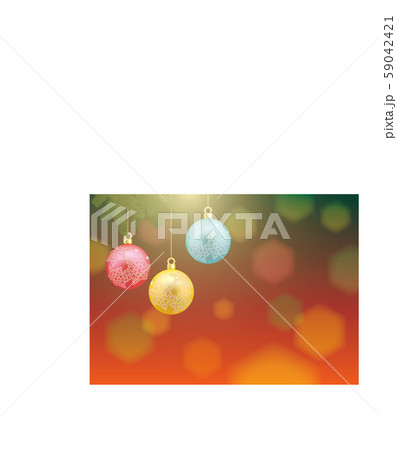 球体オーナメントのある背景 59042421