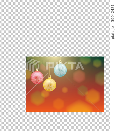 球体オーナメントのある背景 59042421