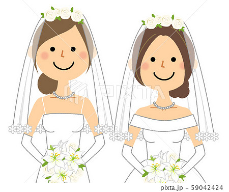 同性カップル 同性婚のイラスト素材