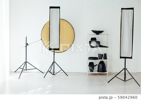 Photo studio equipment flash photographer accessories backgrounds 59042960