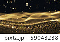 Gold particle abstract wave mesh background 59043238
