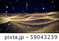 Abstract gold wave particle grid mesh background 59043239