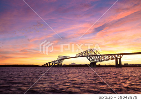 東京ゲートブリッジ 夕景 東京ゲートブリッジ 夕景 59043879