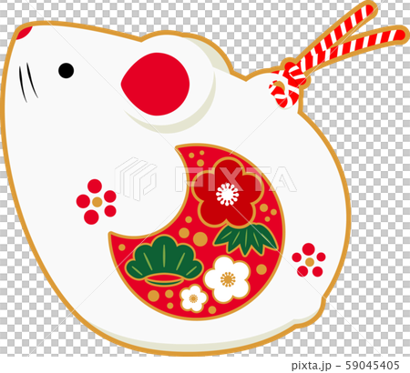 New year's card illustration material mouse 2020 child year 59045405