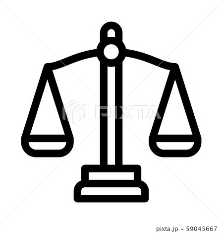 Scales Law And Judgement Icon Vector Illustration Scales Law And Judgement Icon Vector Illustration 59045667