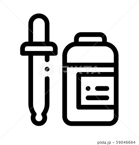 Medicine Dropper Supplements Icon Vector Illustration 59046664