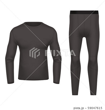 3d or realistic thermal wear front and back view 3d or realistic thermal wear front and back view 59047615