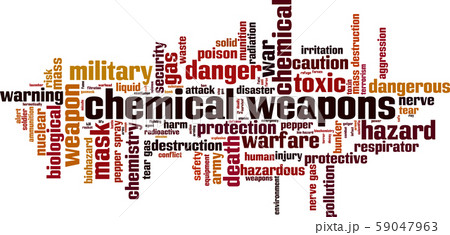Chemical weapons word cloud 59047963
