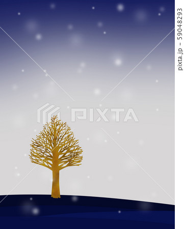 雪降る日 一本の木 雪降る日 一本の木 59048293