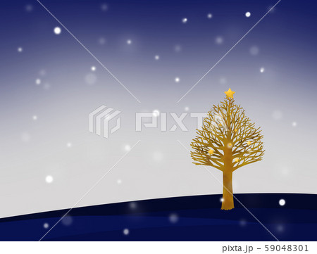 丘の上の木と雪 丘の上の木と雪 59048301