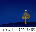 夜のクリスマスツリー 59048465