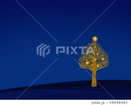夜のクリスマスツリー 59048465