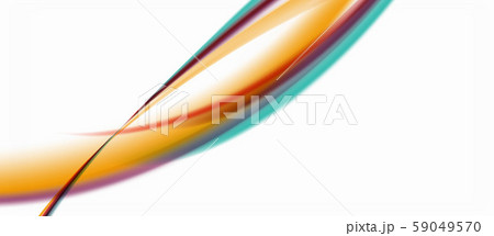 Trendy abstract wave blur pattern, multicolored lines on white background for wallpaper design Trendy abstract wave blur pattern, multicolored lines on white background for wallpaper design 59049570