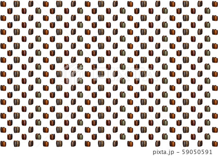 mini set oak barrel brown gray shiny hoop pattern 59050591