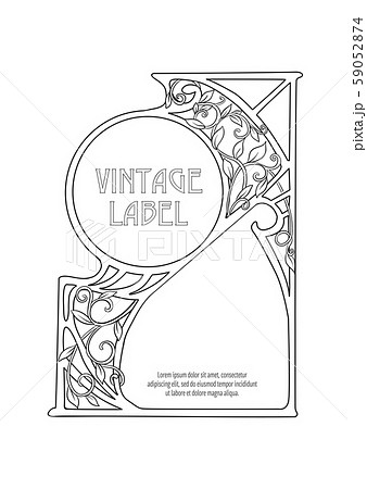 Decorative frame, border. Good for product label Decorative frame, border. Good for product label 59052874
