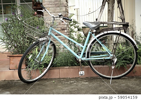 Vintage blue bike for decorate 59054159