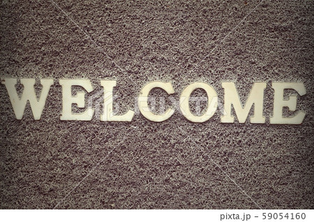 Background carpet sign in welcome 59054160
