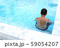 boy swimming in the pool 59054207