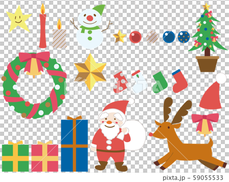 クリスマスのイラストセット 59055533