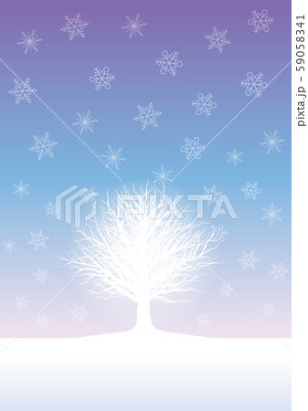 シームレスな雪原のイラスト 59058341