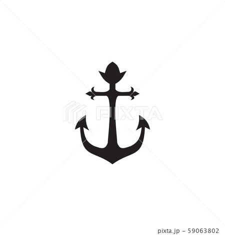 Anchor logo icon design vector template 59063802