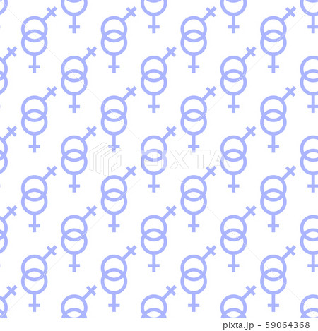 Pattern Female Gender Lgbt Lesbian Homosexualityのイラスト素材