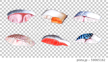 魚の切り身のイラスト素材
