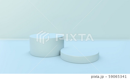 Minimal scene with podium. 3D illustration Minimal scene with podium. 3D illustration 59065341