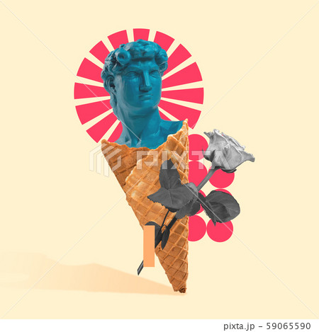 Modern design. Contemporary art collage. 59065590