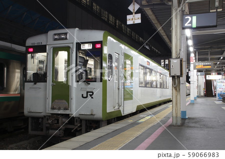 東日本台風被害の臨時便：郡山駅に停車中の東北本線キハ110 59066983