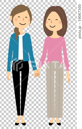 手をつなぐ同性カップル 友人 手をつなぐ同性カップル 友人 59067300