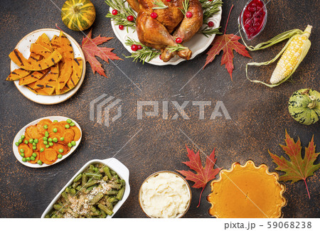 Thanksgiving Day traditional festive dinner 59068238