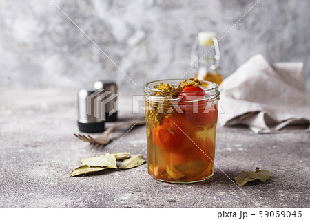 Homemade pickled tomato with spices Homemade pickled tomato with spices 59069046
