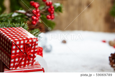 Beautiful Christmas background with the branches 59069789