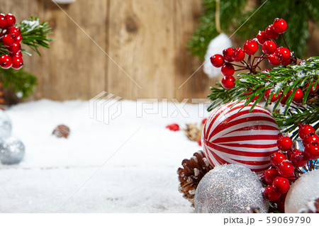 Beautiful Christmas background with the branches 59069790