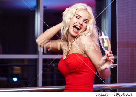 party, drinks, christmas, New Year concept - party, drinks, christmas, New Year concept - 59069913