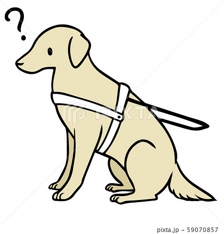 シンプルな盲導犬のイラスト マーク のイラスト素材 59070857 Pixta