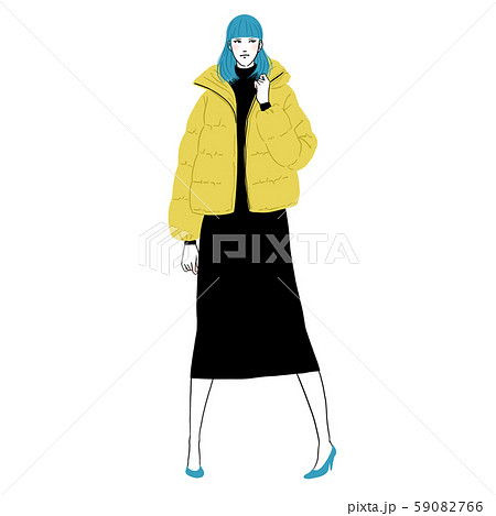 街中で待ち合わせをする若い女性 59082766