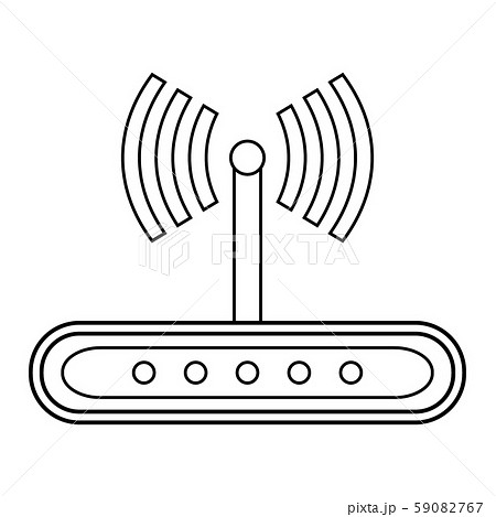 Router icon on white. 59082767