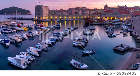 Old Harbor of Dubrovnik, Croatia 59083405