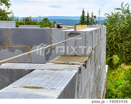 building site of a house made of blocks colorful building site of a house made of blocks colorful 59083436