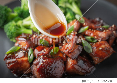 teriyaki sauce image with chicken and broccoli teriyaki sauce image with chicken and broccoli 59085701