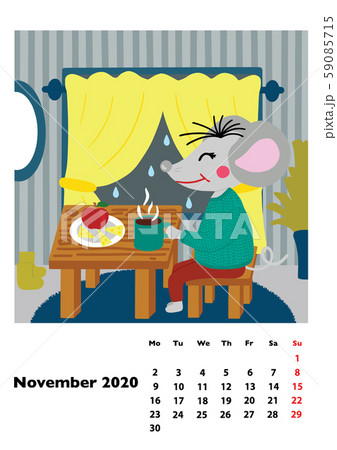 Children calendar 2020 for November Children calendar 2020 for November 59085715