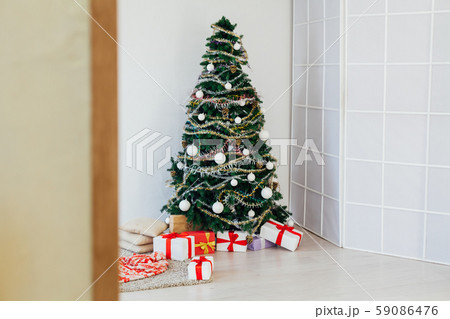 Christmas decoration Christmas tree new year presents holiday interior Christmas decoration Christmas tree new year presents holiday interior 59086476
