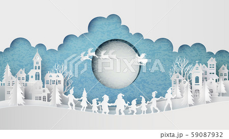 Illustration of merry christmas and happy new Illustration of merry christmas and happy new 59087932