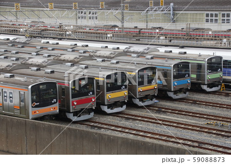 京葉車両センターで行われた、205系ファミリーフェスタ 京葉車両センターで行われた、205系ファミリーフェスタ 59088873