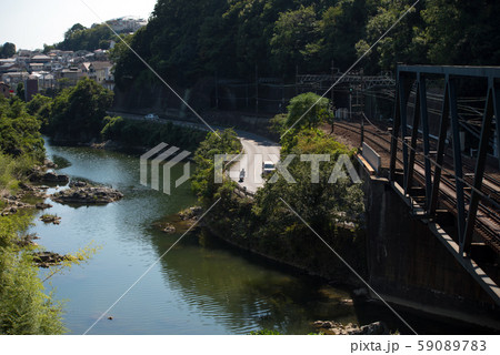 猪名川橋梁周辺の猪名川の風景 59089783