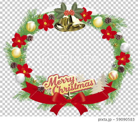 ベクター イラスト デザイン クリスマス リース エンブレム 飾り ベル リボン 楕円 ベクター イラスト デザイン クリスマス リース エンブレム 飾り ベル リボン 楕円 59090583