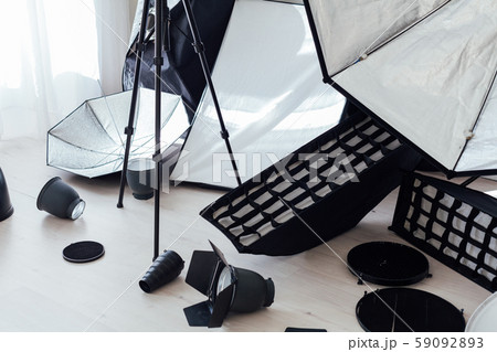 Photo studio equipment flash accessories professional photographer 59092893