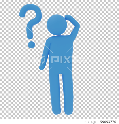 3dcgピクトグラム はてなのイラスト素材